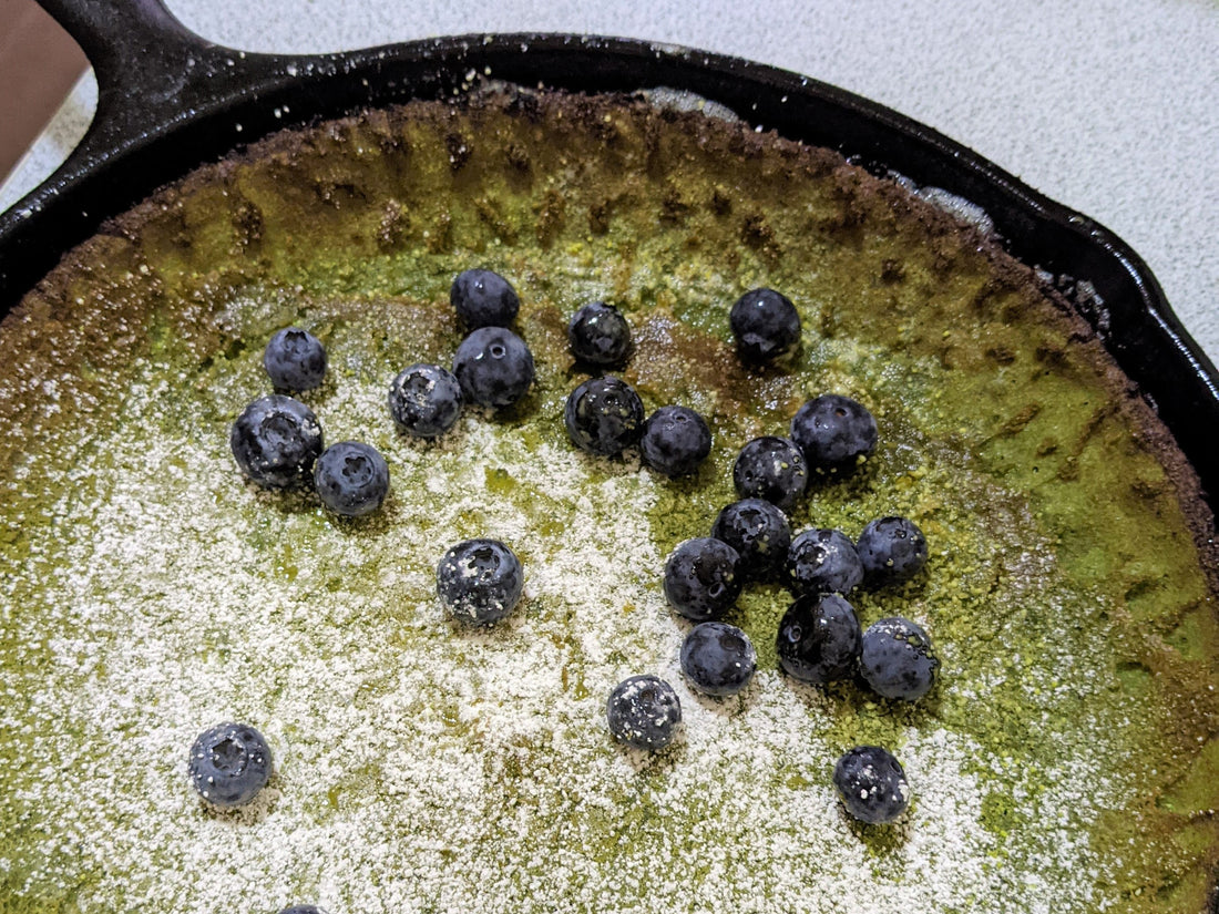 matcha mochi dutch baby pancake